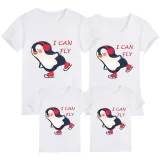 Family Matching Clothing Top Parent-kids I Can Fly Family T-shirts