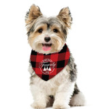 Christmas Design Pet Scarf Family Christmas Tree Dog Cloth