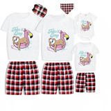Family Matching Pajamas Exclusive Design Take It Easy Sloth White Short Pajamas Set