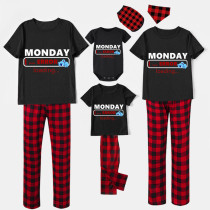 Family Matching Pajamas Exclusive Design Monday Error Loading Black And Red Plaid Pants Pajamas Set