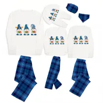 Christmas Matching Family Pajamas HO HO HO Gnomies White Top Pajamas Set