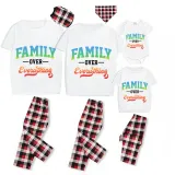 Family Matching Pajamas Exclusive Design White Short Long Pajamas Set