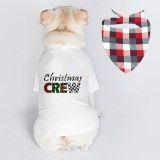 Christmas Design Christmas Crew Dog Cloth with Scarf