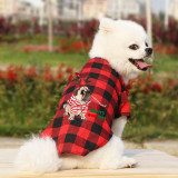 Christmas Design Bulldogs Merry Christmas Dog Cloth with Scarf