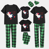 Family Matching Pajamas Exclusive Design I Can Fly Black Pajamas Set
