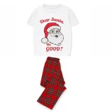 Christmas Matching Family Pajamas Dear Santa We Good Black Short Pajamas Set