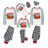 Christmas Matching Family Pajamas Photography Documentation White Top Pajamas Set