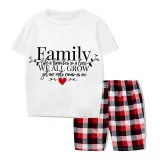 Family Matching Pajamas Exclusive Design Family Like Brarches Or A Tree We All Grow Yet Our Roots Remain As One White Short Pajamas Set