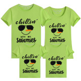 Family Matching Christmas Tops Exclusive Design Chillin With Snowimes Family Christmas T-shirt