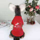 Christmas Design Cartoon Mouse Merry Christmas Dog Cloth with Scarf