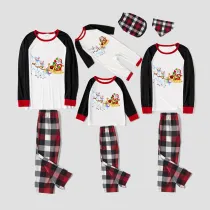 Christmas Matching Family Pajamas Unicorn Santa White Top Pajamas Set