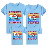 Family Matching Clothing Top Parent-kids I Believe I Can Fly Family T-shirts