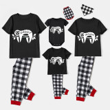 Family Matching Pajamas Exclusive Design Sloth Black Pajamas Set