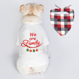 Christmas Design We are Family Christmas Dog Cloth with Scarf