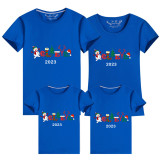 Family Matching Christmas Tops Exclusive Design 2023 Belive Snowman Family Christmas T-shirt