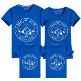 Family Matching Clothing Top Parent-kids Explore More Worry Less Family T-shirts