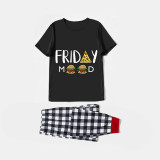 Family Matching Pajamas Exclusive Design Friday Mood Black Pajamas Set