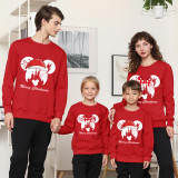 Family Matching Christmas Tops Exclusive Design Cartoon Mouse Merry Christmas Family Christmas Sweatshirt