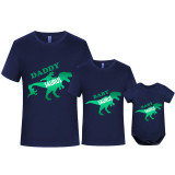 Father's Day Matching Clothing Top Father-kids Baby Saurus Family T-shirts