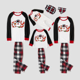Christmas Matching Family Pajamas Joy Snowman Plaids Pants Pajamas Set