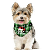 Christmas Design Pet Scarf Christmas Plaids Hat Dog Cloth