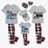 Family Matching Pajamas Exclusive Design Best One Ever Gray Short Long Pajamas Set