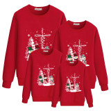 Family Matching Christmas Tops Exclusive Design Crosses Snowmies Family Christmas Sweatshirt