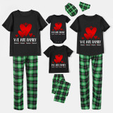 Family Matching Pajamas Exclusive Design Family Name Custom Black Pajamas Set