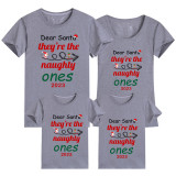 Family Matching Christmas Tops Exclusive Design Dear Santa Family Christmas T-shirt