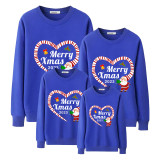Family Matching Christmas Tops Exclusive Design 2023 Heart Merry Christmas Family Christmas Sweatshirt