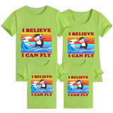 Family Matching Clothing Top Parent-kids I Believe I Can Fly Family T-shirts