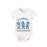 Christmas Matching Family Pajamas Happy Hanukkah Gnomies Short Pajamas Set