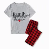 Family Matching Pajamas Exclusive Design Family Like Brarches Or A Tree We All Grow Yet Our Roots Remain As One Gray Short Long Pajamas Set