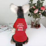 Christmas Design Merry Christmas Antler Dog Cloth with Scarf