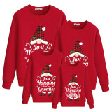 Family Matching Christmas Tops Exclusive Design Just Hanging with Gnomies Family Christmas Sweatshirt