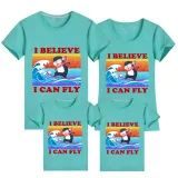 Family Matching Clothing Top Parent-kids I Believe I Can Fly Family T-shirts