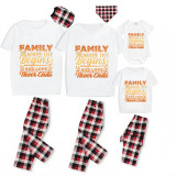 Family Matching Pajamas Exclusive Design Family Where Life Begins And Love Never Ends White Short Long Pajamas Set