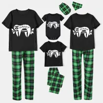 Family Matching Pajamas Exclusive Design Sloth Black Pajamas Set