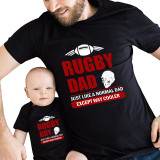 Father's Day Matching Clothing Top Father-kids Rugby Dad Boy Family T-shirts