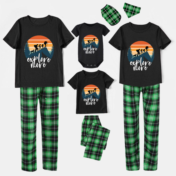 Family Matching Pajamas Exclusive Design Explore More Climbing Black Pajamas Set