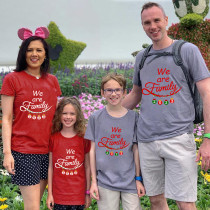 Family Matching Christmas Tops Exclusive Design 2023 We are Family Christmas T-shirt