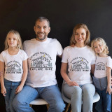 Family Matching Clothing Top Parent-kids Extreme Adventure Explore More Family T-shirts
