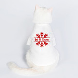 Christmas Design Let It Snow Snowflake Christmas Dog Cloth with Scarf