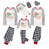 Christmas Matching Family Pajamas Merry Christmas Cartoon Mouse White Top Pajamas Set