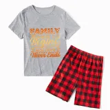 Family Matching Pajamas Exclusive Design Family Where Life Begins And Love Never Ends White Short Pajamas Set