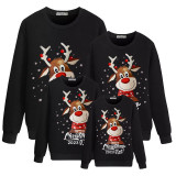 Family Matching Christmas Tops Exclusive Design 2023 Merry Christmas Deer Family Christmas Sweatshirt