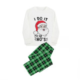 Christmas Matching Family Pajamas I Do It For HO'S Green Plaids Pajamas Set