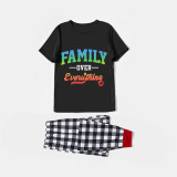 Family Matching Pajamas Exclusive Design Family Over Everthing Black Pajamas Set