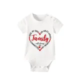 Family Matching Pajamas Exclusive Design Side By Side Or Miles Apart Family Will Always Be Connected By Heart White Short Pajamas Set