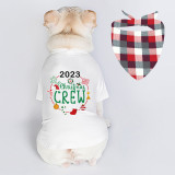 Christmas Design 2023 Christmas Crew Dog Cloth with Scarf
